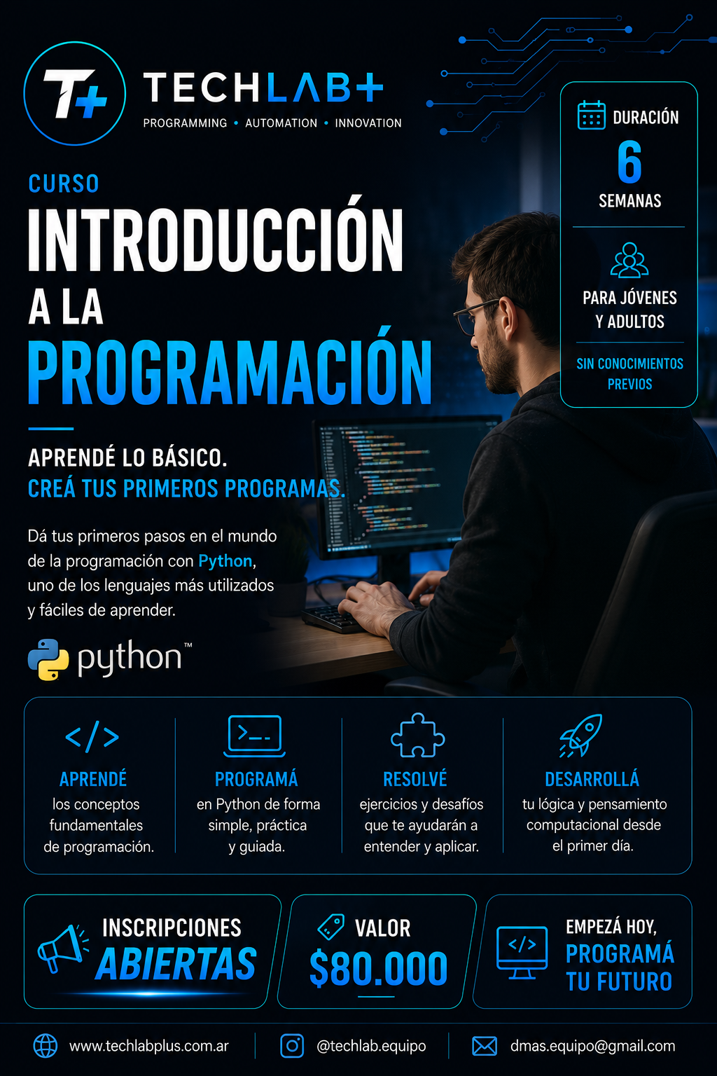 Flyer Introducción a la Programación